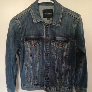 Lucky Brand Womens Size Small The Tomboy Trucker Denim Jacket Medium Wash